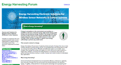 Desktop Screenshot of energyharvesting.net
