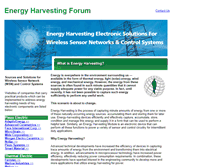 Tablet Screenshot of energyharvesting.net